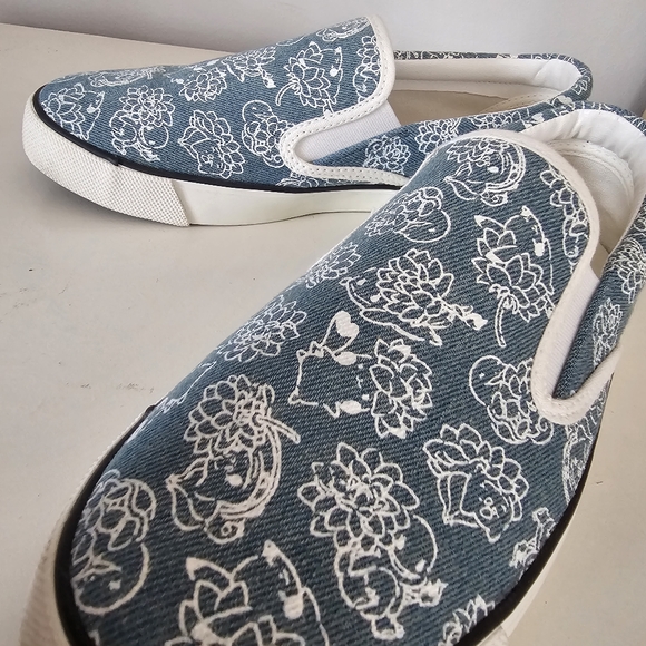 POKEMON x ITS DEMO Limited Collab Denim Pokemon Floral Pattern Sneakers - Picture 9 of 10